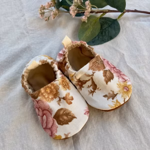 Vintage Floral Baby Shoes